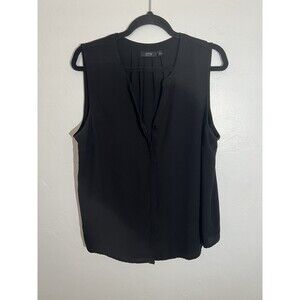 Apt 9 Essentials Women’s XL Black Sleeveless Blouse V Neck Career Top
